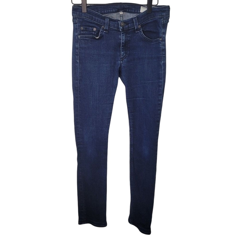 Rag & Bone Pencil Leg Jeans Era‎ Wash Dark Indigo Skinny W1501K520 Size 27